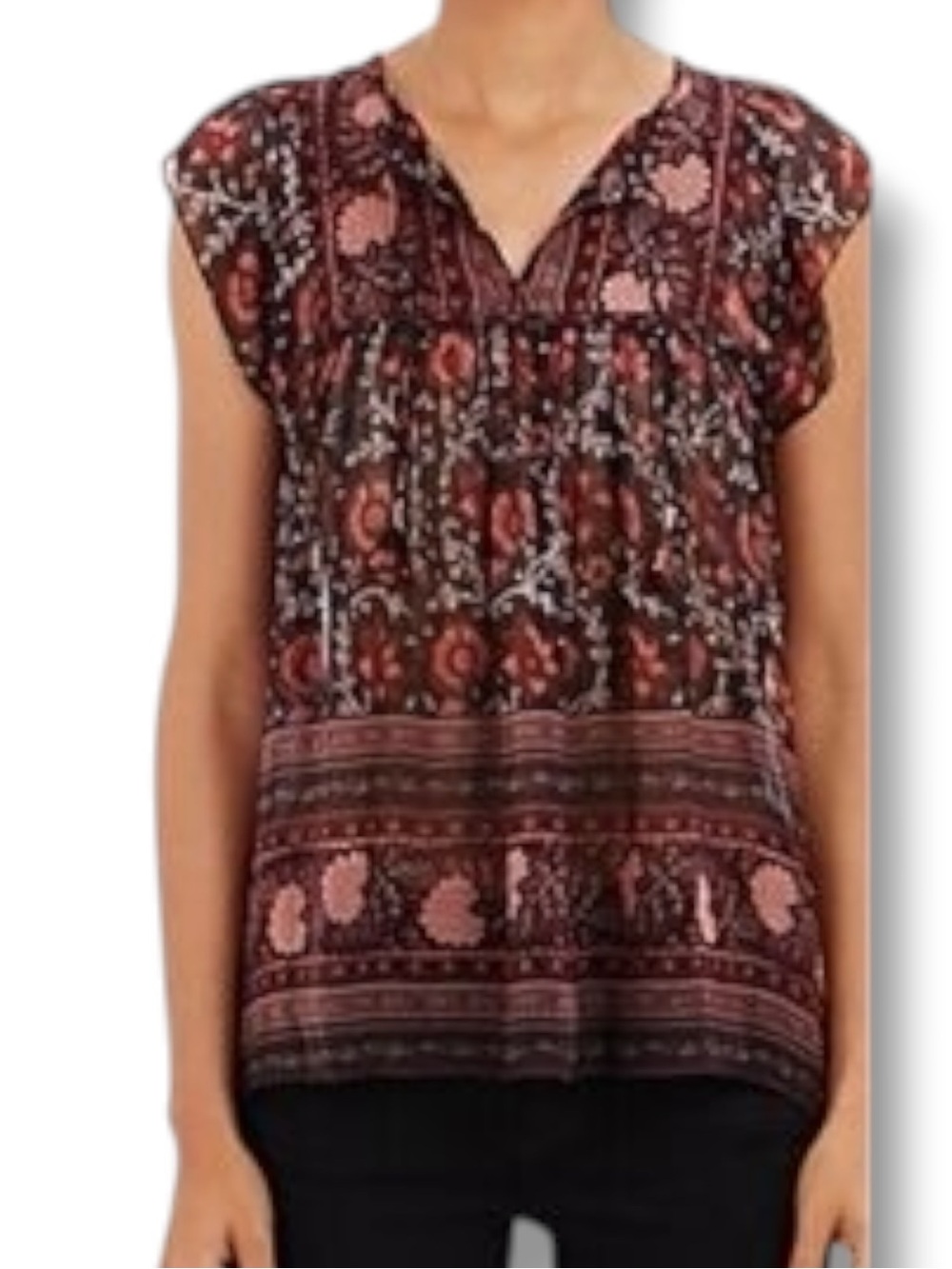 Ullla Johnson Size 2 Short Sleeve Silk Top